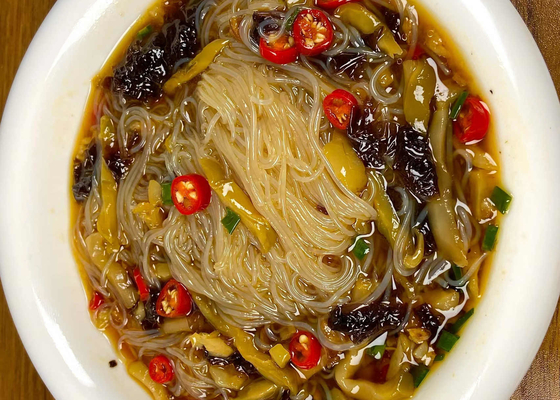Noodles de vidrio de frijoles de Mung naturales