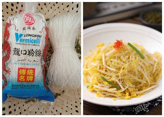 China importó fideos de vidrio de alubias secas transparentes